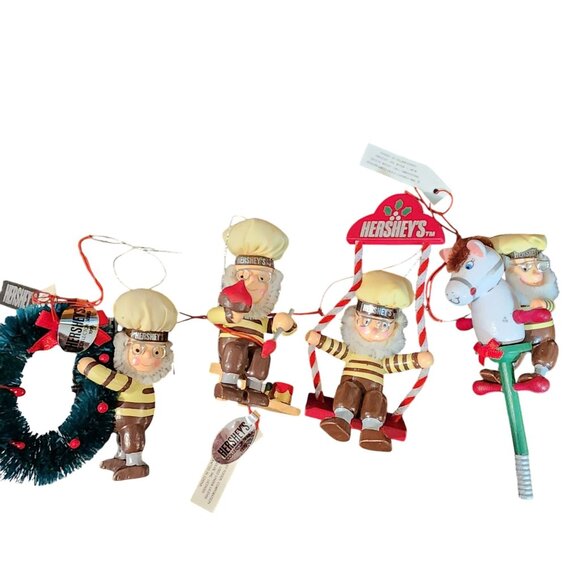 Hershey park Christmas Ornaments set of 4